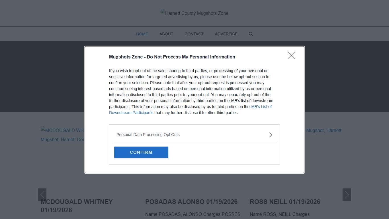 Harnett County Mugshots Zone